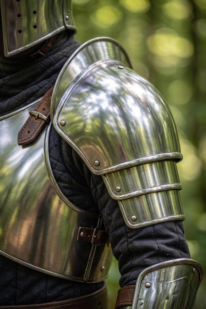 Wearable Medieval Barbuta Knight Crusader Steel Replica Suit for collector display, cosplay, LARP, and historical reenactment