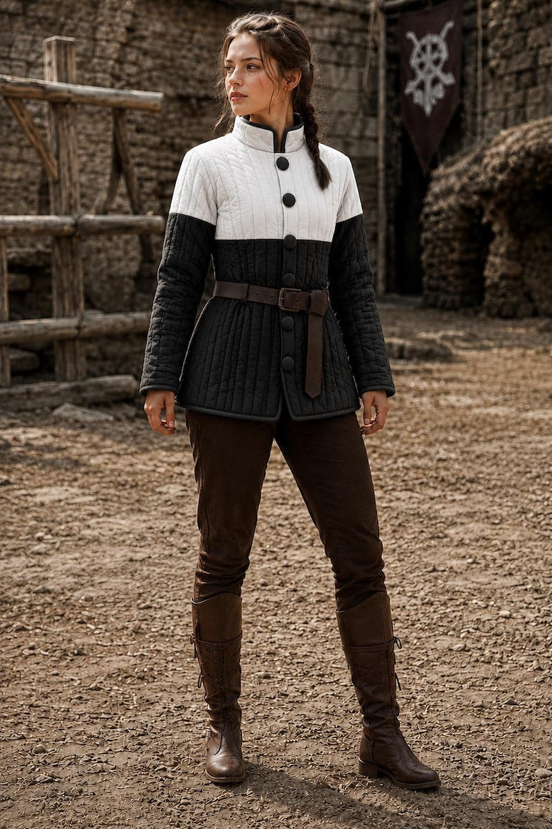 Women's Gambeson Jacket for Renaissance Faire and LARP costume